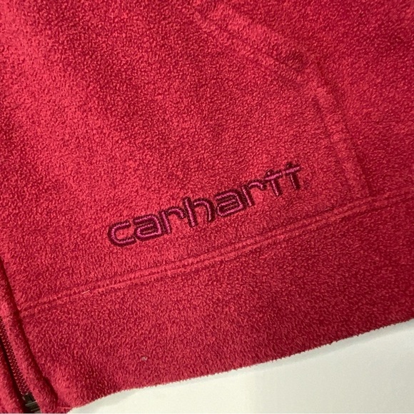 Carhartt Full Zip Hoodie Jacket. Kids Size Large (12-14) Red. - Picture 3 of 6